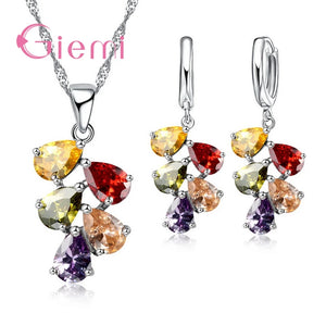 925 Sterling Silver Women Jewelry Sets Pretty For Female Partner