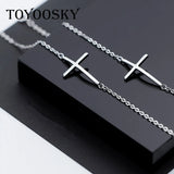 925 Silver Cross Charm Bracelet Faith Christian Bangle