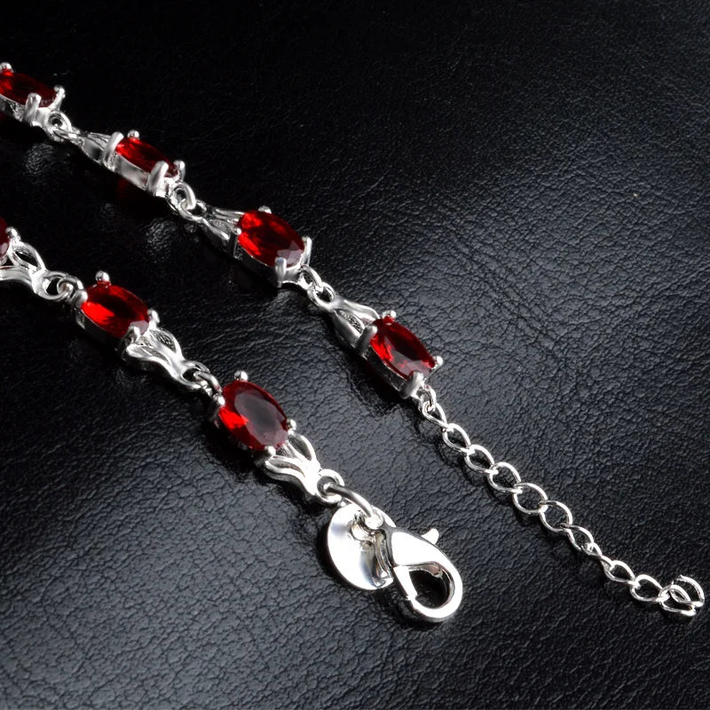 925 Silver Heart Bracelet with Gift Box