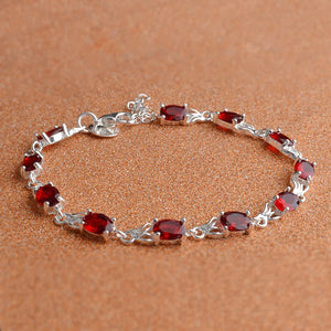 Heart Charm Bracelet for Women 925 Sterling Silver Vintage Jewelry