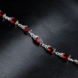 925 Silver Heart Bracelet with Gift Box