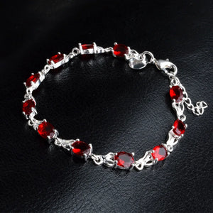 925 Silver Heart Bracelet with Gift Box