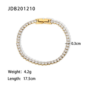 Crystal Zircon Adjustable Charm Bracelet Jewelry for Women