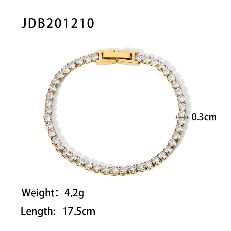 Crystal Zircon Adjustable Charm Bracelet Jewelry for Women