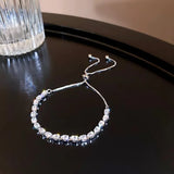 CZ Tennis Bracelet Water-drop Zircon Adjustable Chain Bracelet