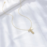 Heart MAMA Letter Pendant Necklace 925 Sterling Silver