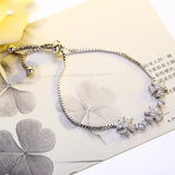 CZ Charm Chain Bracelet for Women Wedding Jewelry