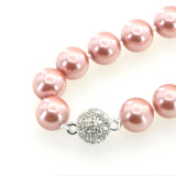 12mm Shell Pearl Beads Necklace Magnet Clasp Christmas Gift AAA