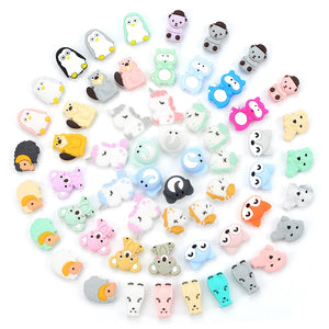 Animal Charm Silicone Teething Necklace for Baby