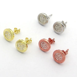 Charm Zircon Stainless Steel Earrings Gift