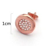 Charm Zircon Stainless Steel Earrings Gift