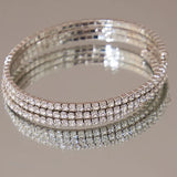 Charm Multi-layer Bracelet Cuff for Women Arm Chain Crystals Accessories