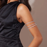 Charm Multi-layer Bracelet Cuff for Women Arm Chain Crystals Accessories