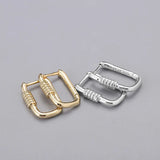 925 Sterling Silver Minimalist Zircon Stud Earrings