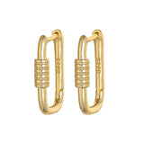 925 Sterling Silver Minimalist Zircon Stud Earrings