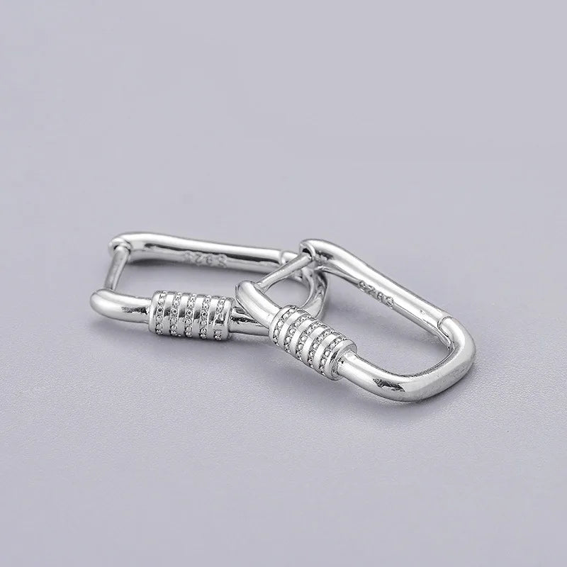 925 Sterling Silver Minimalist Zircon Stud Earrings