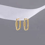 925 Sterling Silver Minimalist Zircon Stud Earrings
