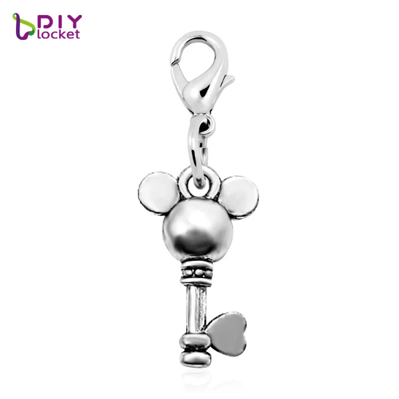 20PCS Key Dangles for Floating Charm Locket LSFE26*20
