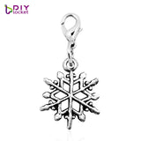 Snowflake Dangles Necklace Pendants for Locket