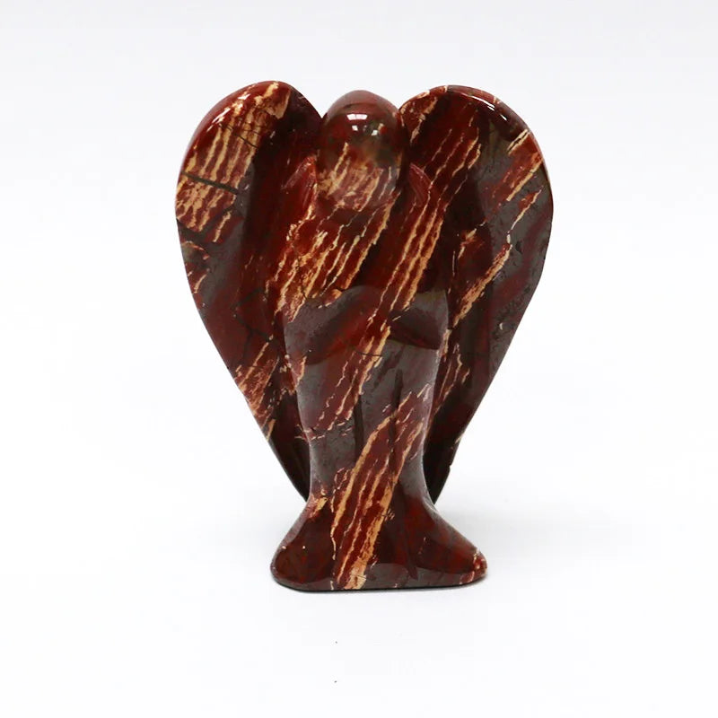 Angel Shape Rainbow Stone Ornaments For Home Decor Gift