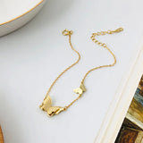 18K Plated 925 Sterling Silver Butterfly Bracelet Women Bracelet