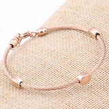 Engraved Letters Beads Bangle: Family Bracelet Gift