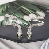 Zircon Diamond Stud Earrings Cross Layered Silver Jewelry