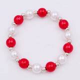 Child Girls Flag Star Beads Bracelet 2pcs