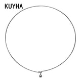 Silver Dot Style Choker Necklace for Men/Women