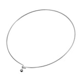 Silver Dot Style Choker Necklace for Men/Women
