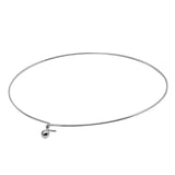 Silver Dot Style Choker Necklace for Men/Women