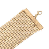 Glittery Smooth Mesh Wide Choker Necklace