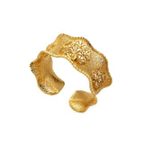Christmas Arab Heart Flower Cuff Bracelet Women Middle East Bangles