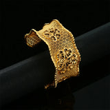 Christmas Arab Heart Flower Cuff Bracelet Women Middle East Bangles