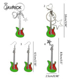 Christmas Guitar Keyring Bag Charm Y2k Pendant Keychains