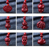 Cinnabar Jade Angel Cattle Pixiu Elephant Pendant Necklace Jewellery