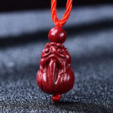 Cinnabar Jade Angel Cattle Pixiu Elephant Pendant Necklace Jewellery