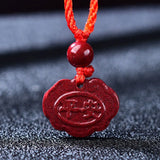 Cinnabar Jade Angel Cattle Pixiu Elephant Pendant Necklace Jewellery