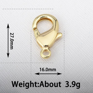 Silver Open Jump Hook Lobster Clasps for DIY Chain Bracelet Necklace Making