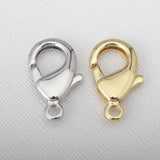 Silver Open Jump Hook Lobster Clasps for DIY Chain Bracelet Necklace Making
