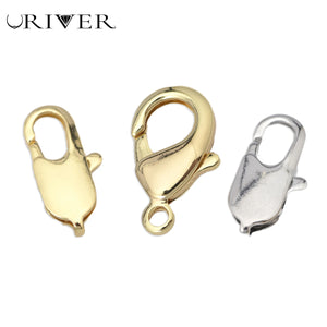 Silver Open Jump Hook Lobster Clasps for DIY Chain Bracelet Necklace Making
