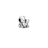 925 Silver Love Charm Bow for Family Women