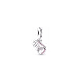 925 Silver Love Charm Bow for Family Women