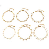Heart Moon Stainless Steel Anklet Foot Jewelry