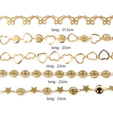 Heart Moon Stainless Steel Anklet Foot Jewelry