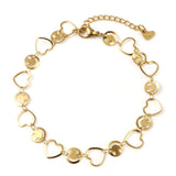 Heart Moon Stainless Steel Anklet Foot Jewelry