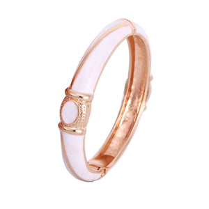 Enamel Bangle Bracelet Hinge Jewelry Women Gift
