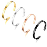 Classic Cuff Stainless Steel Bracelet Men Women Jewelry