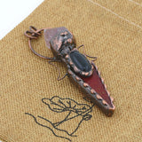 Agate Amethyst Point Brass Pendant Jewelry Supplies