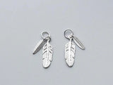 925 Silver Feather Charms for DIY Jewelry Making